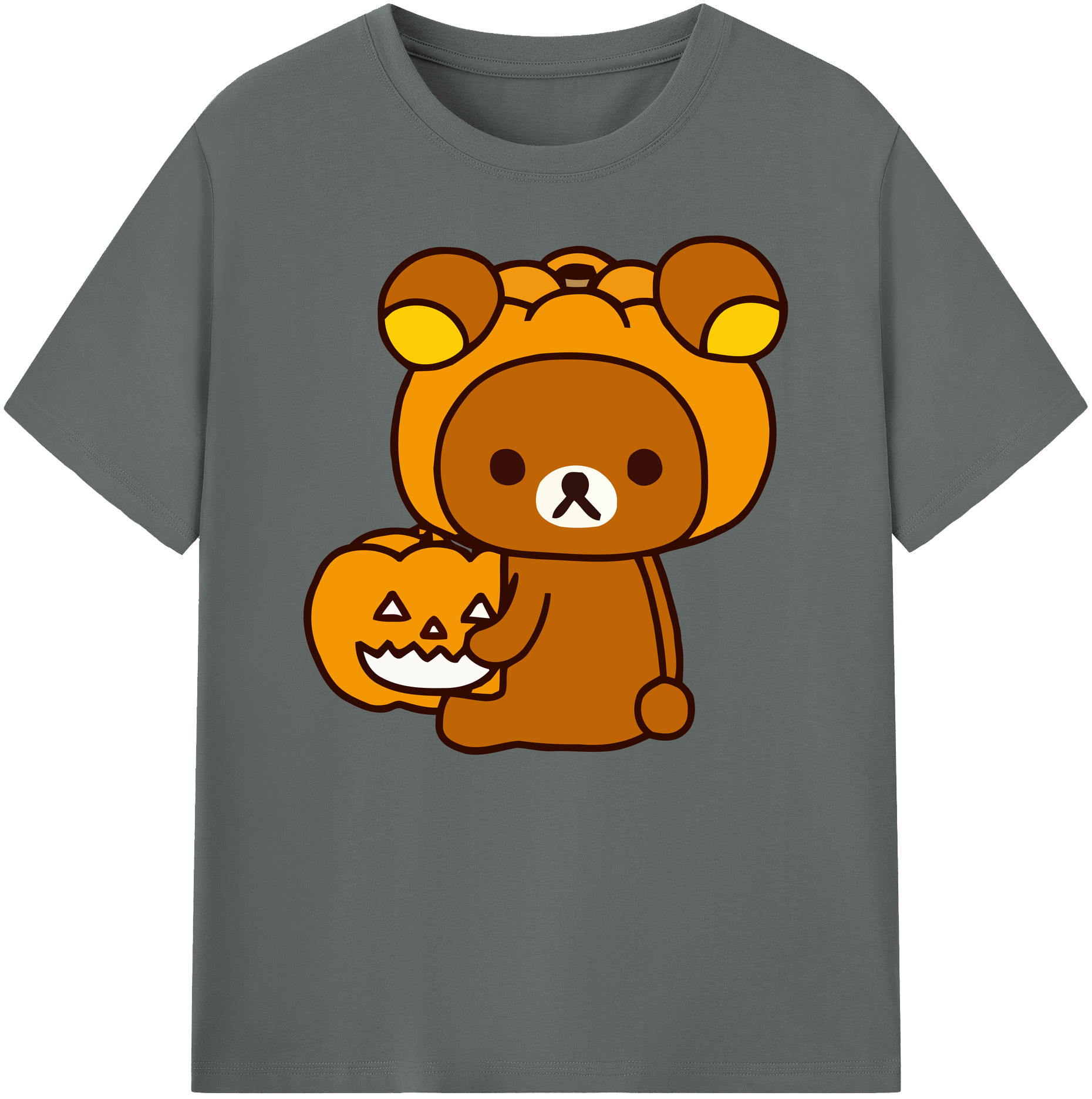 （画像用） リラックマ リラックマ キイロイトリ Rilakkuma Korilakkuma Kiiroitori 綿100％ メンズ半袖Tシャツ｜肌触りやわらか＆通気性